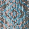 Machine Woven Crossweave Polyester 2'6''x9'10'' Runner Area Rug Oriental Brown gallery