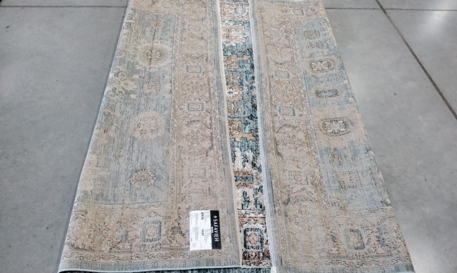 BLUE / RED 8' X 10' Missing Thread Rug, Reduced Price 1172722372 SHV797M-8 gallery