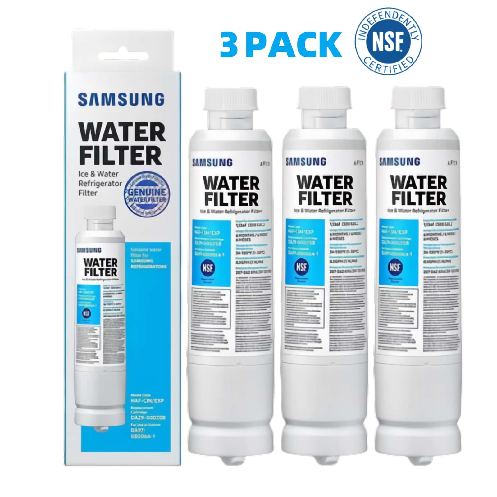 3PACK Genuine Samsung DA29-00020B HAF-CIN/EXP Refrigerator Water Filter (New) gallery