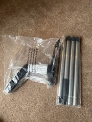 Portable Adjustable Metal Stand Poles & Plastic Connectors Hardware Kit