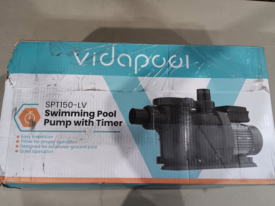 Vidapool 1.5HP In/Above Ground Pool Pump Self Primming High Flow Single Speed gallery