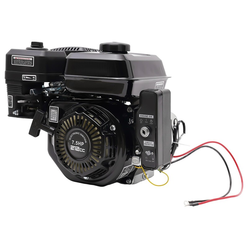 Upgrade Version Gas Engine 7 5 HP 4 Stroke Electric Start Horizontal Go Kart gallery