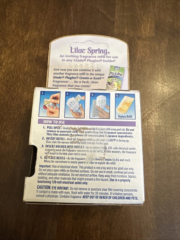 GLADE Retired Plug Ins LILAC SPRING Refills Vintage 2004 Plugins gallery
