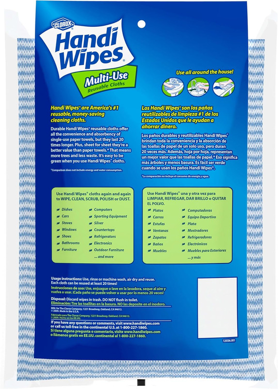 Clorox Handi Wipes Multi-Use Reusable Cloths 6 Count gallery