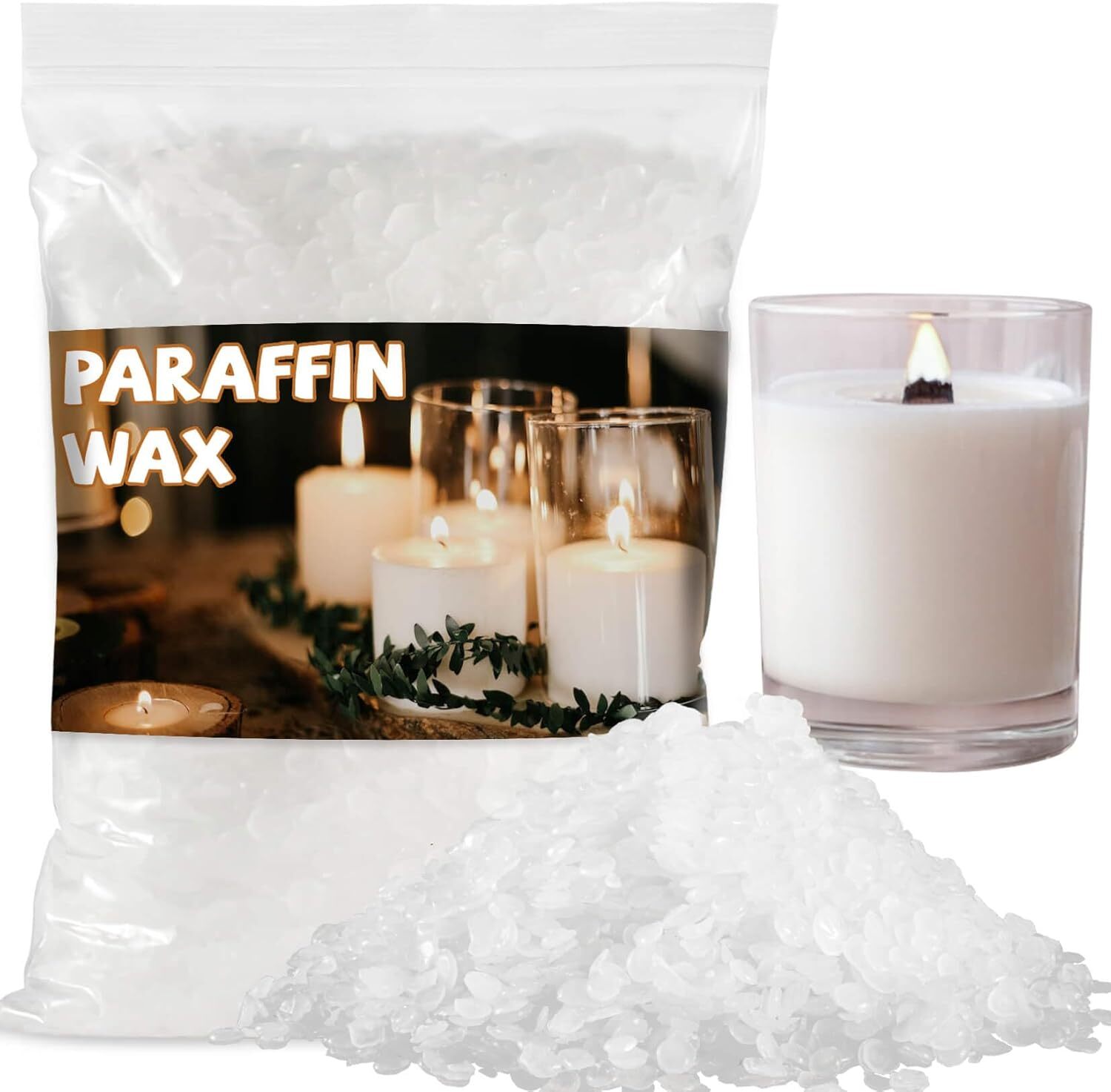 CARGEN Paraffin Wax for Candle-Making - 430G White Wax... gallery