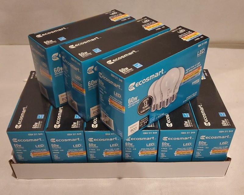 Ecosmart LED 60w Replacement Dimmable Bulb A9A19A60WT20C04 4 Pack E345327 gallery
