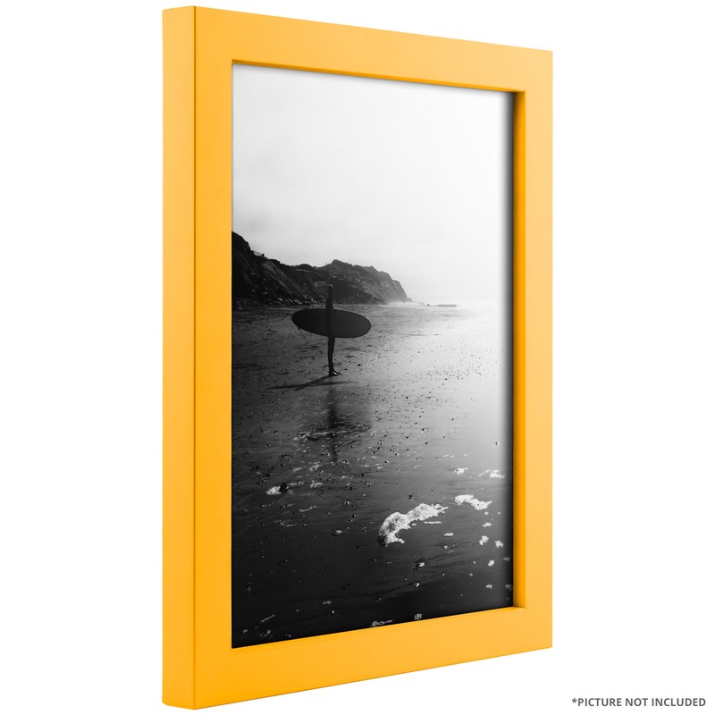 Craig Frames Flat .9" Wide Modern Bright Yellow Photo Frames & Poster Frames gallery