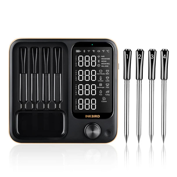 4-Probe Wireless Meat Thermometer Three-Mode WiFi Bluetooth Pre-alarm/Timer BBQ gallery