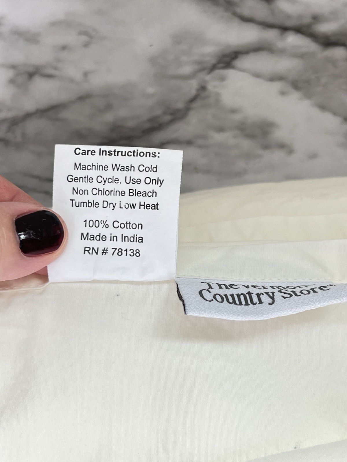 The Vermont Country Store Sheet Set King Ivory 4 Piece 100% Cotton gallery