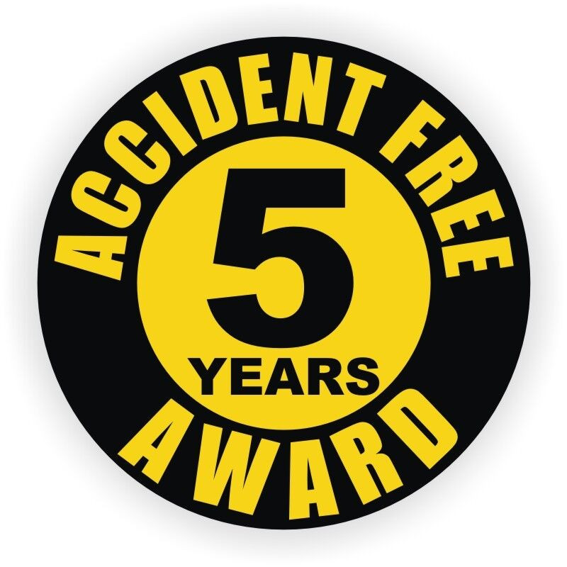Accident Free 5 Years Sticker Decal gallery