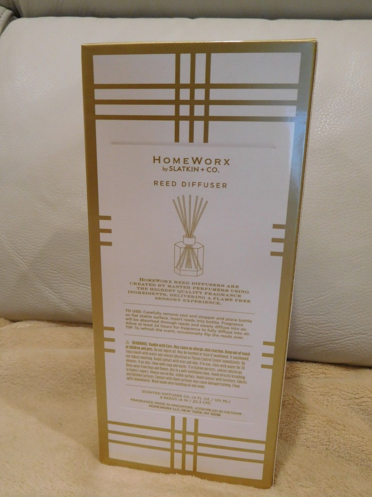 HomeWorx GERMAN CHOCOLATE CAKE Reed Diffuser 4 oz NEW gallery