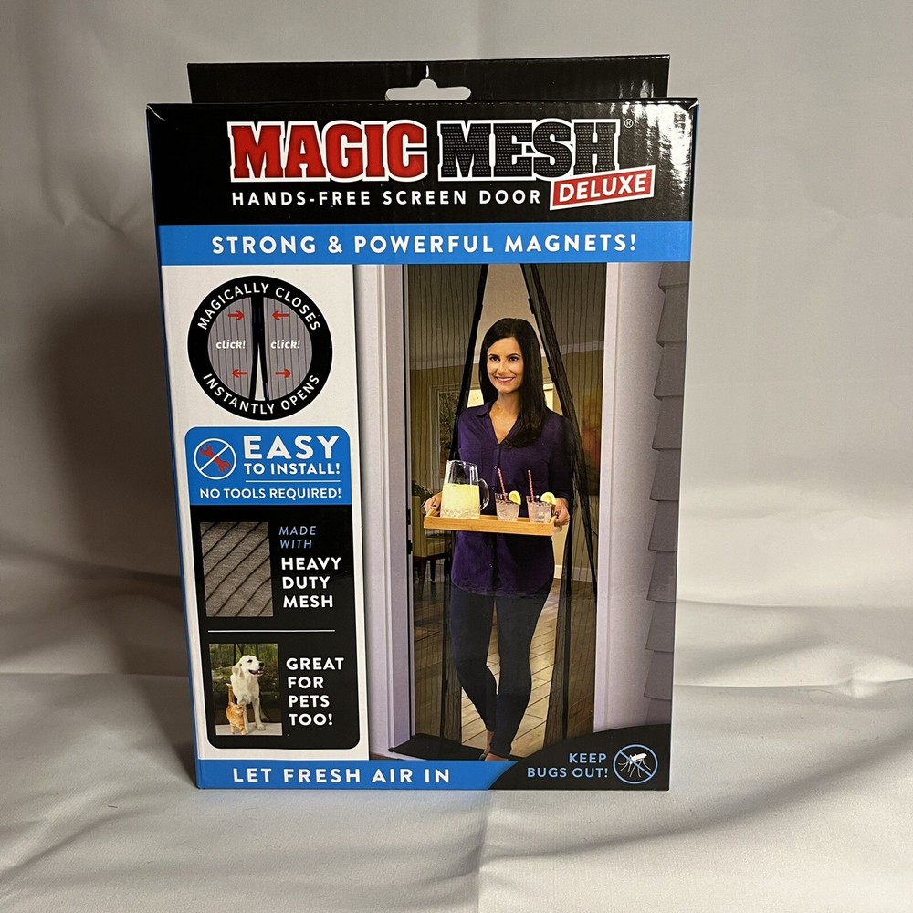 Magic Mesh Hands-Free Magnetic Screen Door DELUXE 83in x 39in 