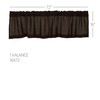 Burlap Chocolate Chocolate Brown Set (1 Valance 16x72 ; 2 Tier 24x36) VHC Brands gallery