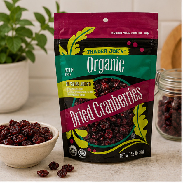 2-Pack Trader Joe's Organic Dried Cranberries, No Sugar Added gallery