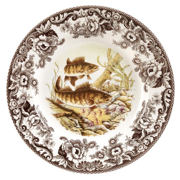 Spode Woodland Dinner Plate | 10.5 Inch Walleye Motif gallery
