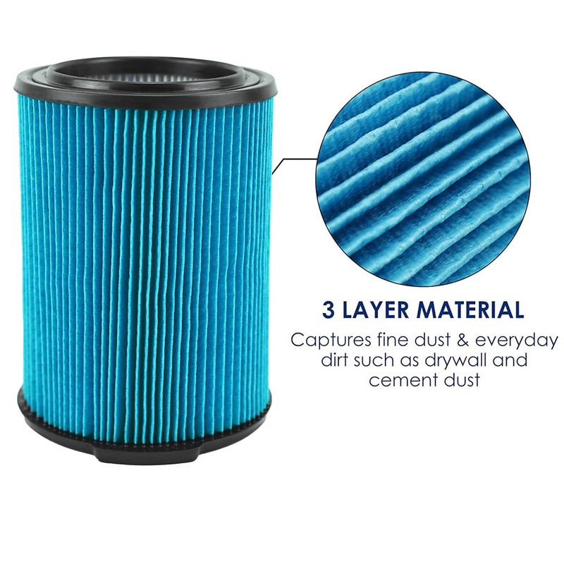 1 Pack VF5000 Vacuum Dust Filter For RIGID Shop Vac 3 Layer 6-20 Gallon Wet Dry gallery