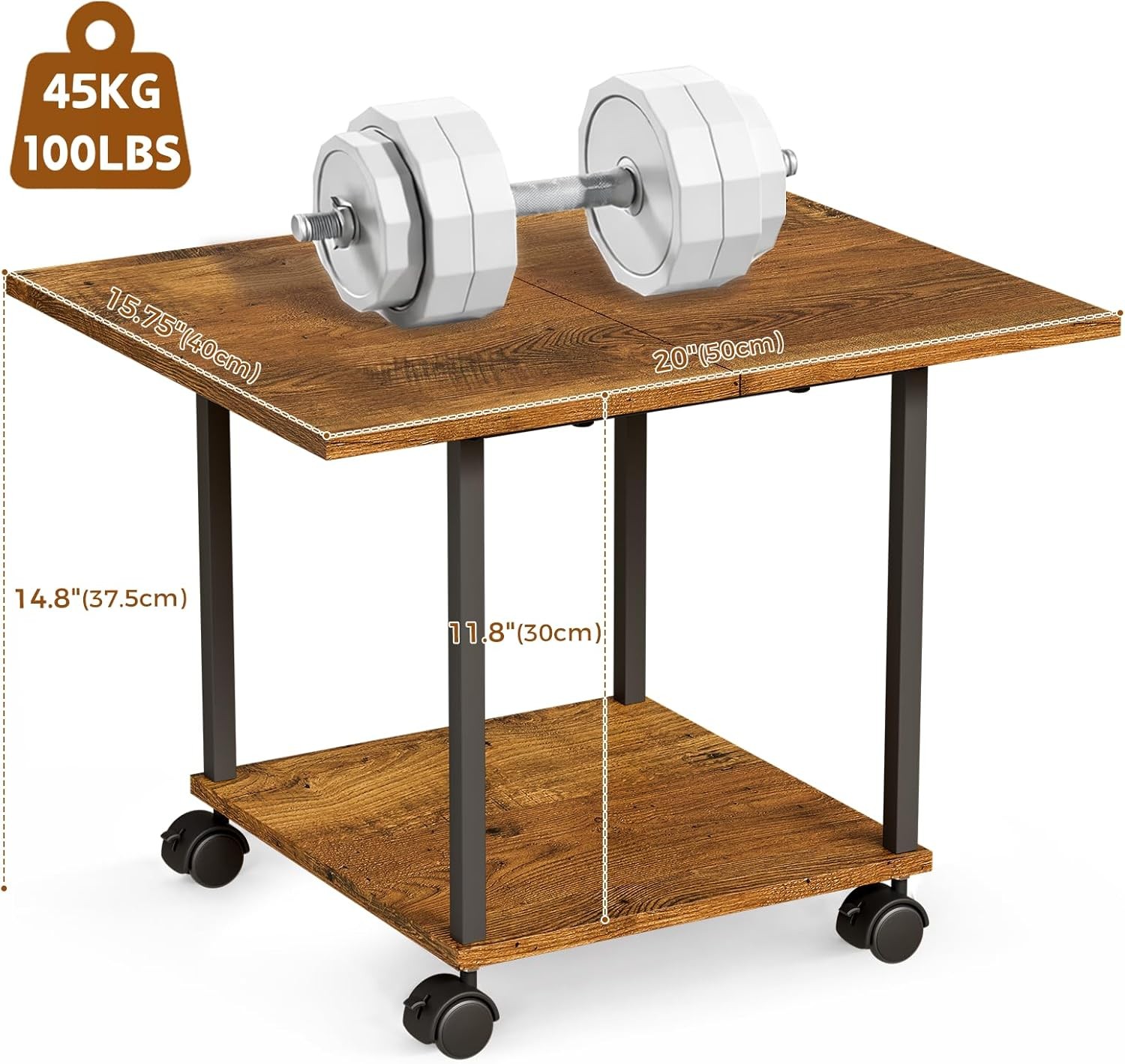 Printer Stand Storage 2-Tier Industrial Mobile Printer Stand Rolling Cart gallery