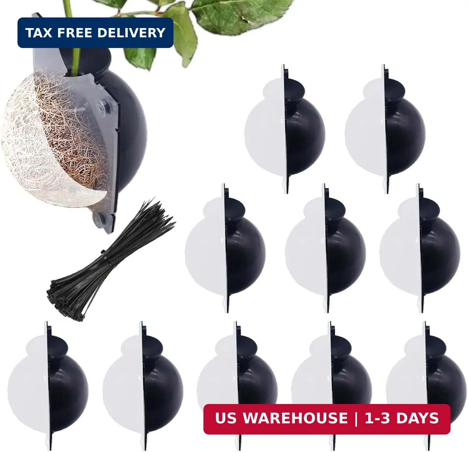 10 PCS Air Layering Propagation Kit -Thicker Version with Reusable Half Transpar gallery