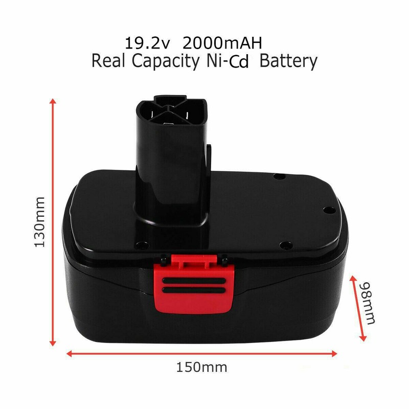 2PACK For Craftsman 19.2Volt C3 11375 130279005 DieHard Battery Cordless Drill gallery