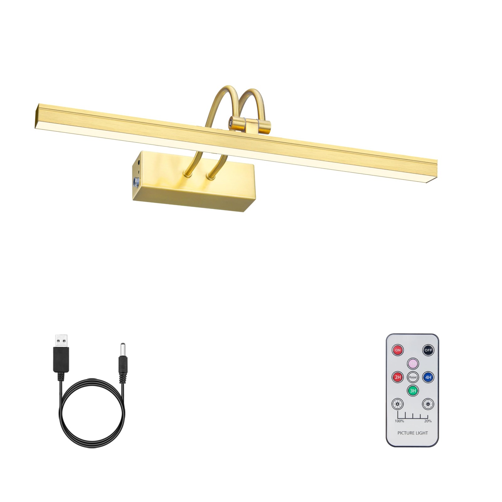 Picture Light Wireless, 13inch Rechargeable Battery Operated Gallery Painting... gallery