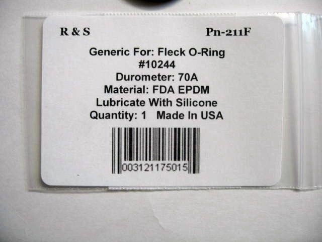Fleck Control Valve Assembly o-ring 10244 / R&S 211F / FDA EPDM Material gallery