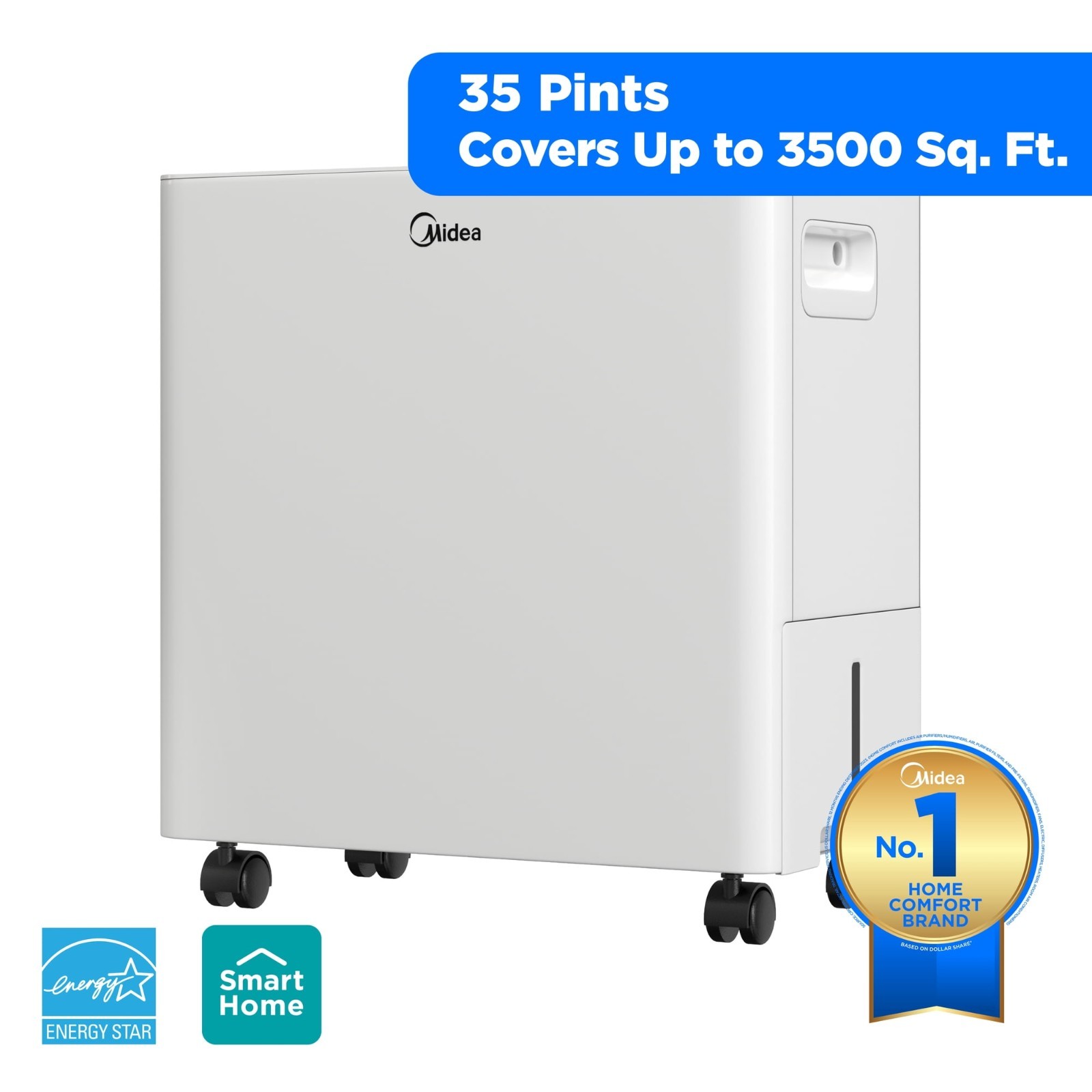 SPECIAL !! Midea 35 PT Pint Energy Star Quiet Smart Dehumidifier SAVE$ FREE SHIP gallery
