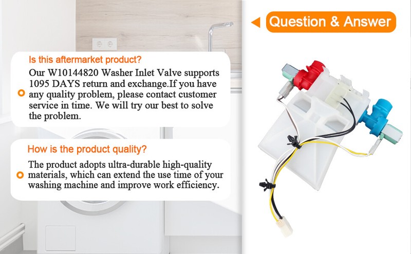 Washer Water Inlet Valve Compatible with Whirlpool Kenmore W10144820 AP6015761 gallery
