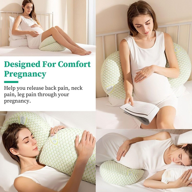 Pregnancy Support Pillow Adjustable & Detachable Support Back, Legs, Belly & Hip gallery
