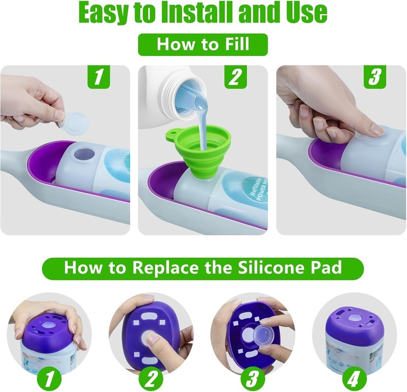 PowerMop Refillable Bottle for Swiffer PowerMop Mop,24 FL.OZ Leak-Proof Reusable gallery