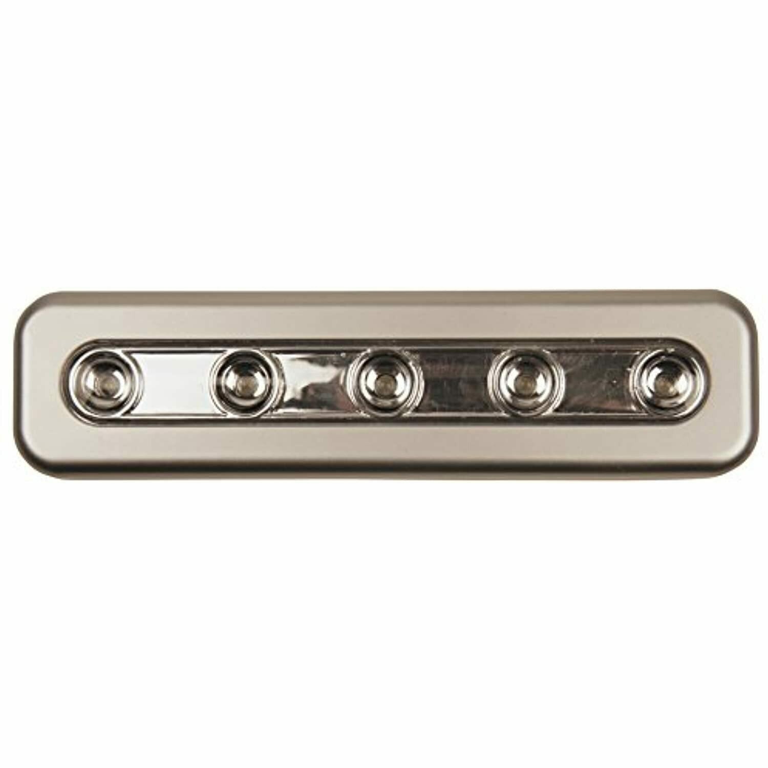 4 Pack Meridian Task Light 7 In Integrated LED Battery Operated Plastic Silver gallery