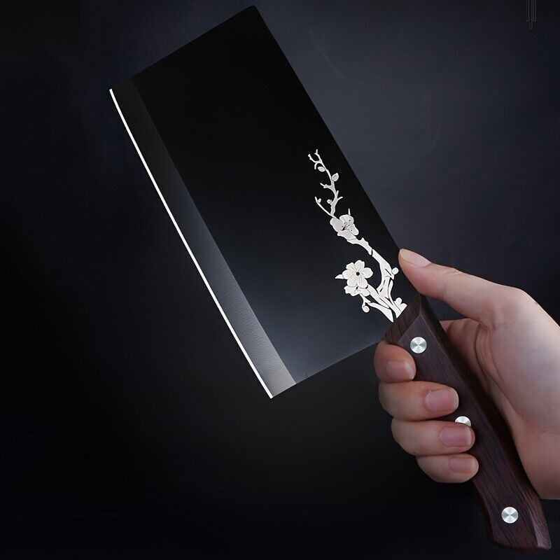 Chef Cleaver Razor Sharp Blade Chopper Knife Ergonomic Handle Meat Kitchen Knife gallery