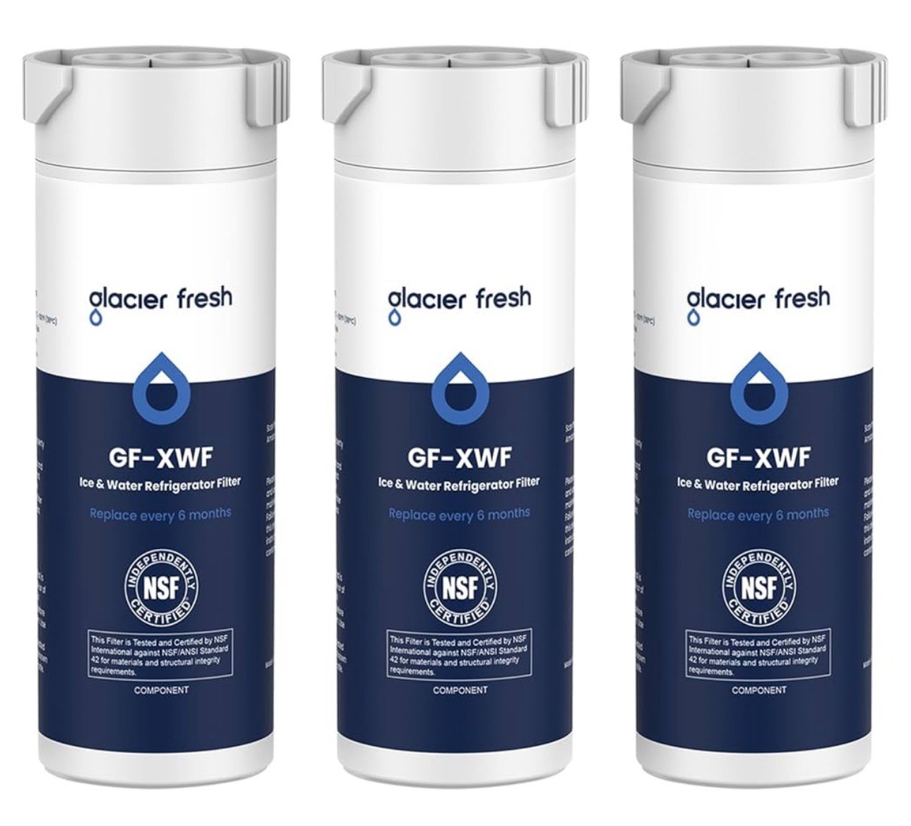XWF Replacement for GE XWF Refrigerator Water Filter Pack of 3 (Not XWFE) gallery