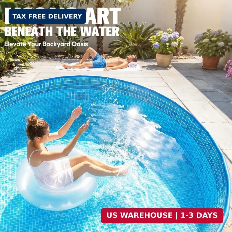 2026 Large Foldable Pool,Non-Inflatable Pool for Adult,Foldable Swimming Pool,Pl gallery