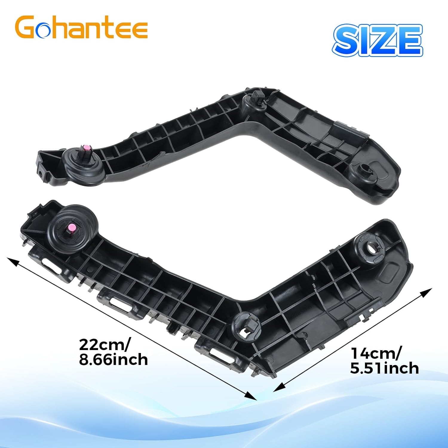Gohantee Front Bumper Bracket Compatible with Toyota Corolla 2017 2018 2019 Bump gallery