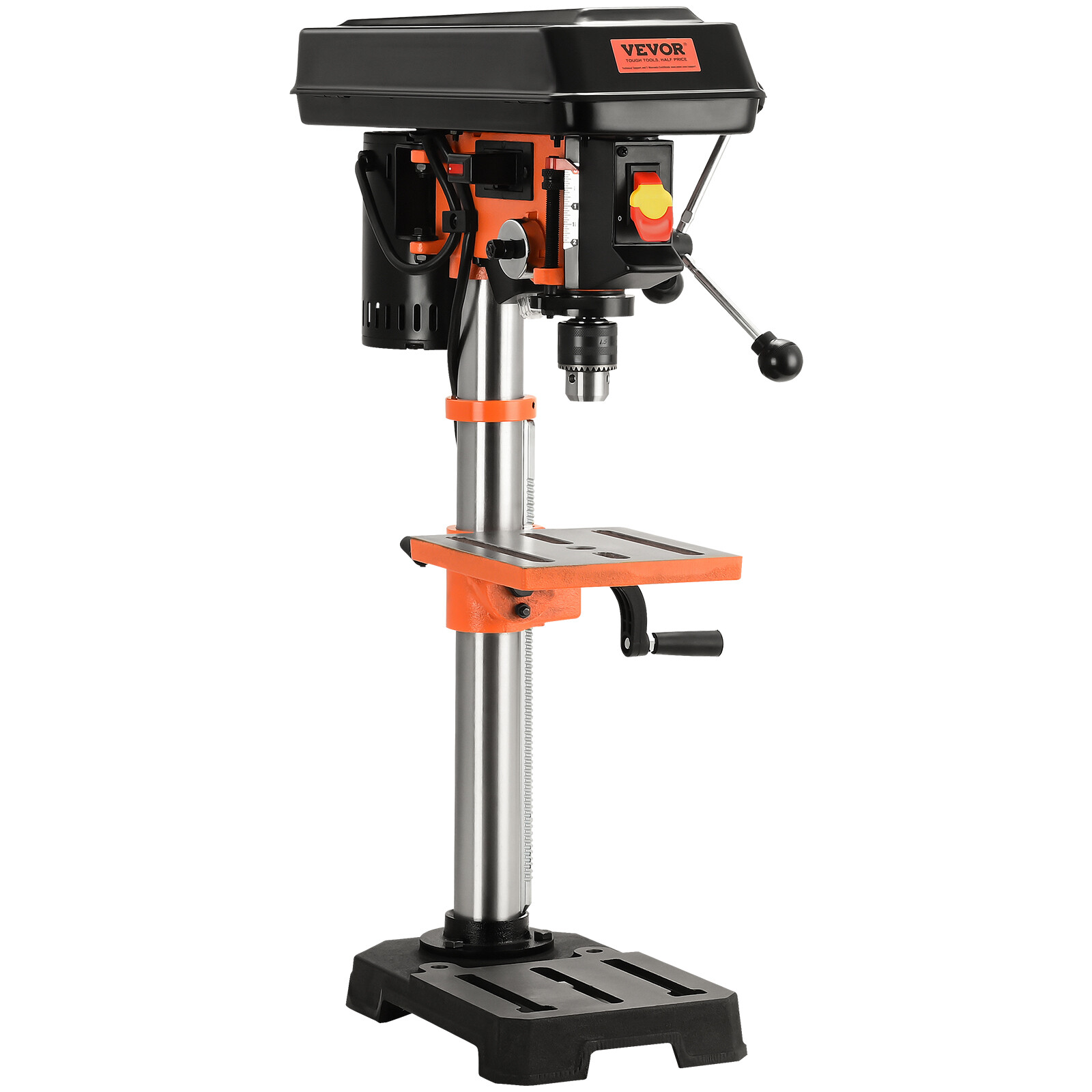 VEVOR 10-Inch 5-Speed Benchtop Drill Press Cast Iron Drill Press 3.2A gallery