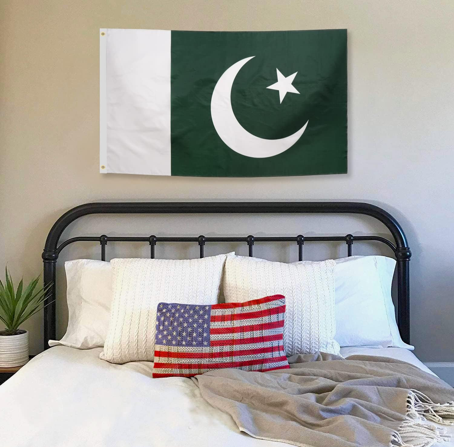 DANF Pakistan Flag 3Ftx5Ft Polyester PAKISTANI National Banner gallery