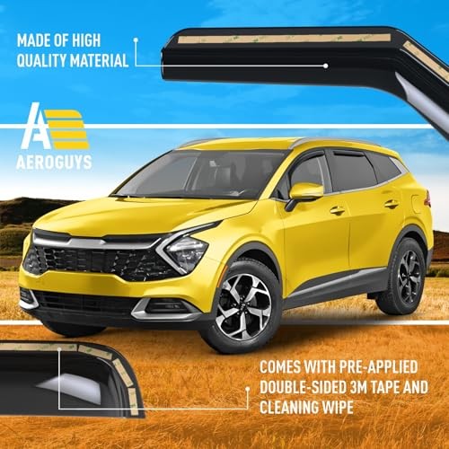 Extra Durable Window Deflectors in-Channel Window Visors For Kia Sportage 23-25 gallery