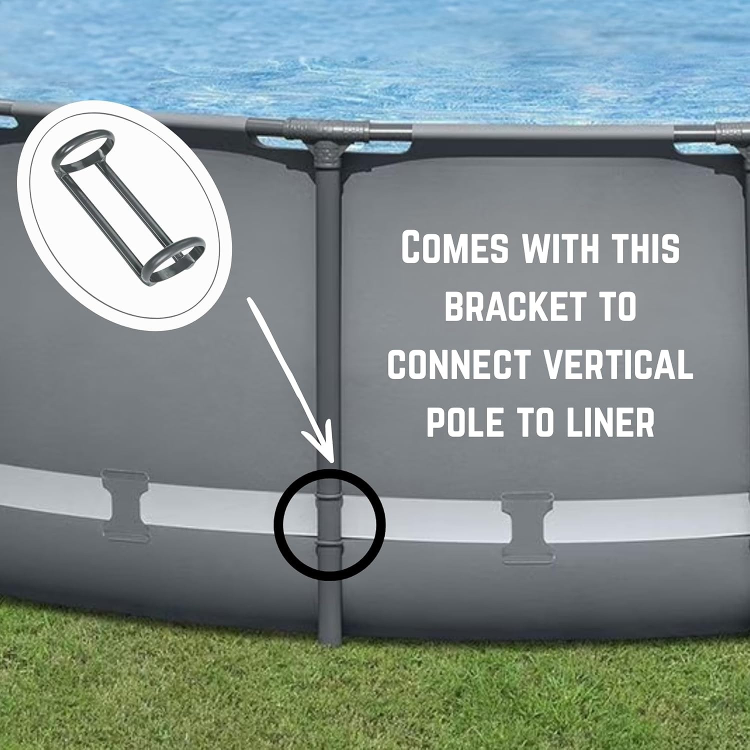 Above Ground Bestway/coleman Pool Liner Replacement, 18 Ft x 48 in (Gray) gallery