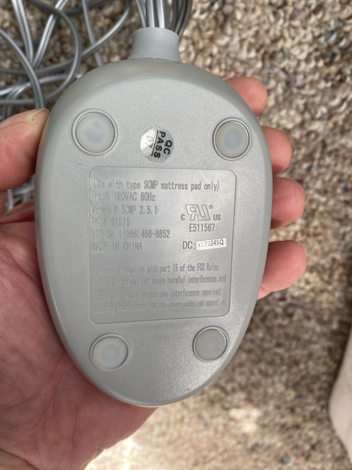 BEAUTYREST Heated Mattress Pad Controller SCMP type Remote 2.1.1 2.5.1 gallery