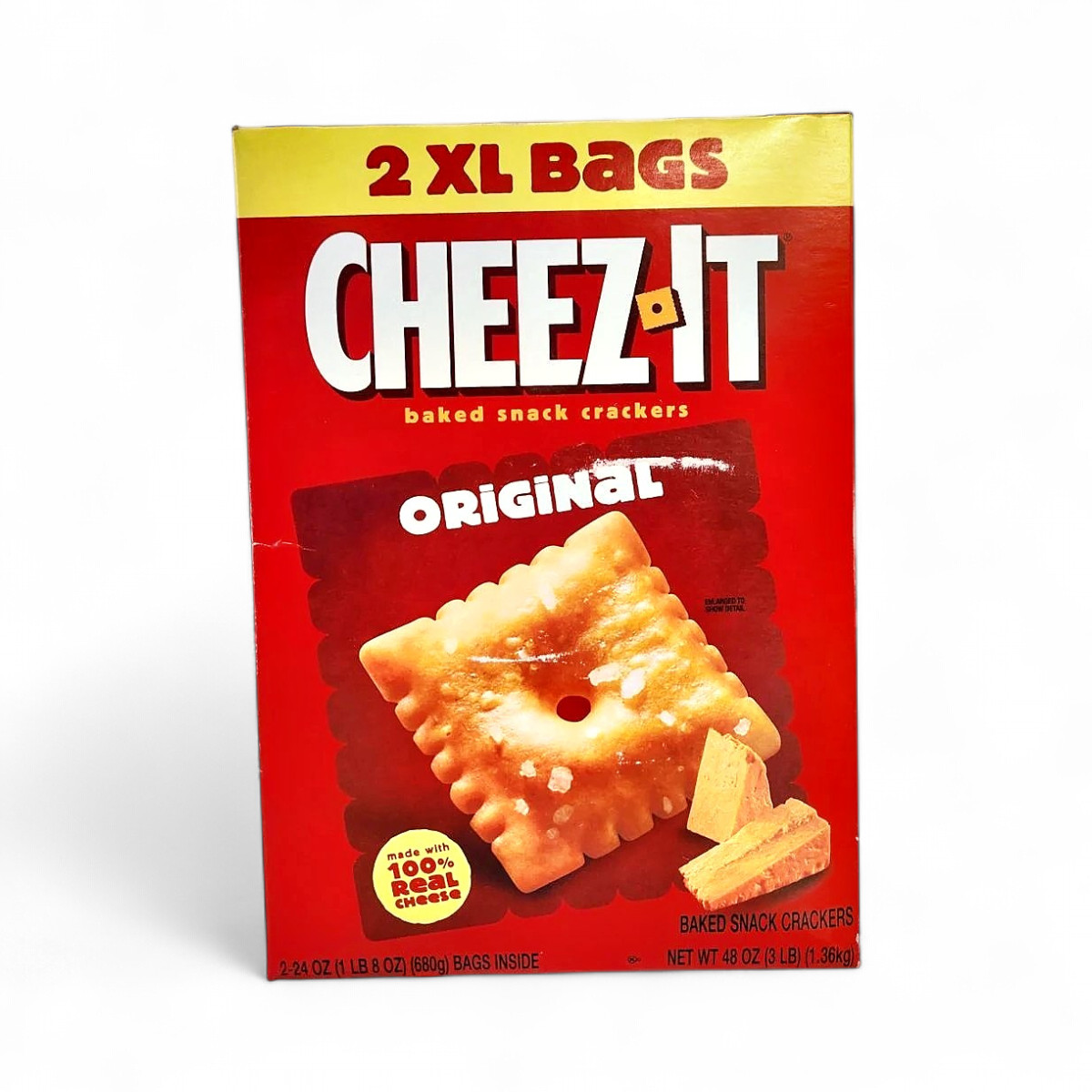 Cheez-It Original Baked Cheese Snack Crackers, 24 oz - 2 Pack gallery