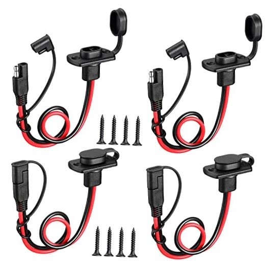 4 Pcs 12 AWG Power Socket Sidewall Port Compatible with SAE Quick Connect gallery