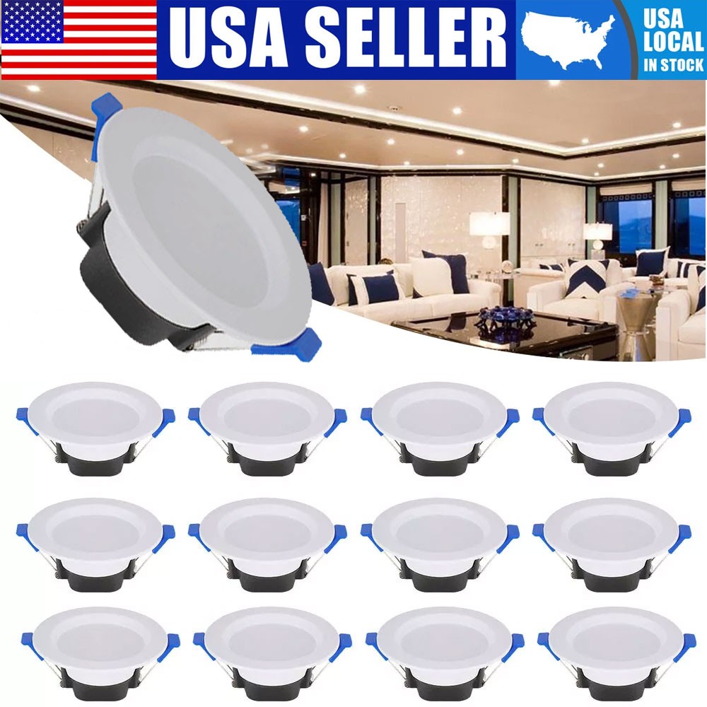 4-20PCS 7W LED Ceiling Light Dimmable Downlight Panel Light Spotlight 85-265V US gallery