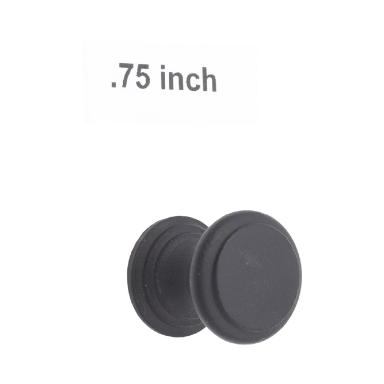 Cast Iron Cabinet Knobs with Smooth Circular .75 Inch gallery