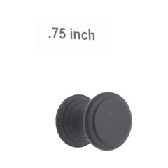 Cast Iron Cabinet Knobs with Smooth Circular .75 Inch