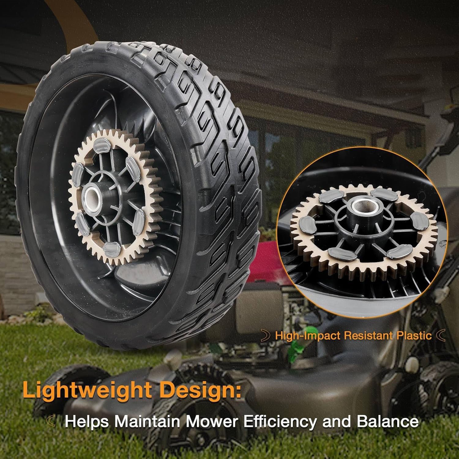 2 Pack-8" Lawn Mower Wheels For Honda HRN216 Series Rear Wheels 42710-VR8-N00ZA gallery