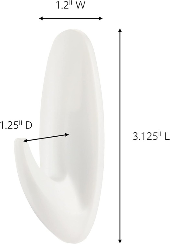 Command Medium Designer Hooks, 2 Hooks and 4 Command Strips, Damage Free Hanging gallery