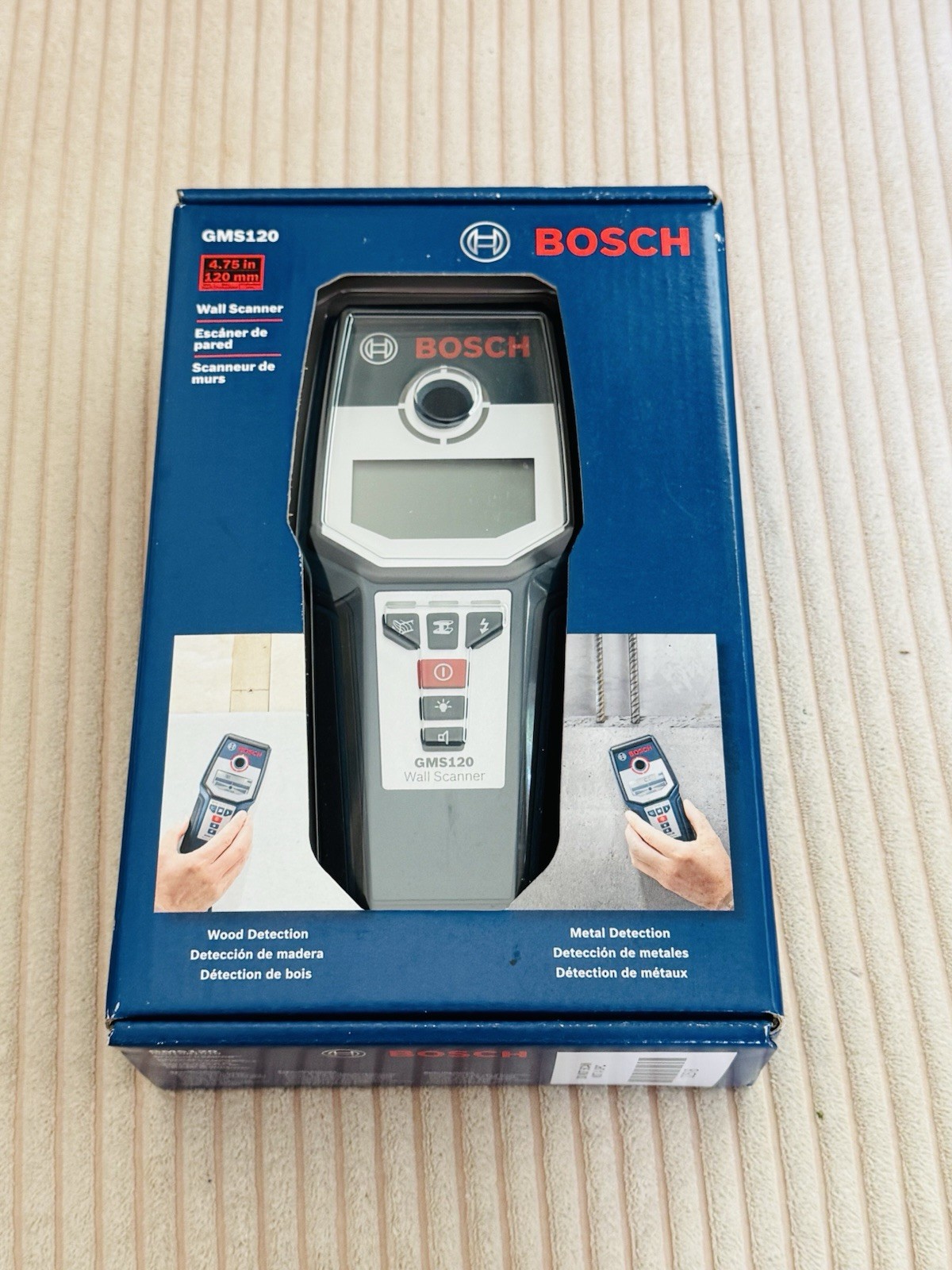 BOSCH Professional Measuring Tools Tool Multi Detector GMS 120 NEW Original Box gallery