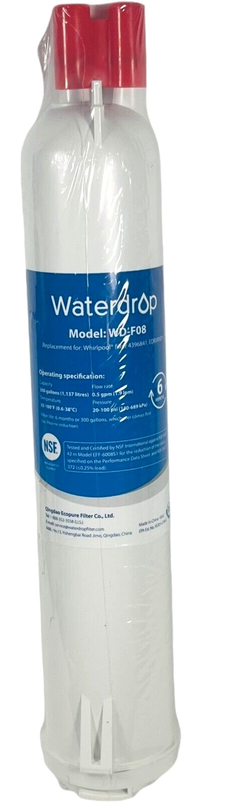 Waterdrop WD-F08 Water Filter Fits Kenmore 46-9083 46-90309 Refrigerator gallery