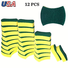 12pcs Cleaning Sponges Dish Scrubber Soft Heavy Duty Kitchen Sponges