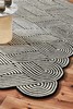 Rissa - Black & White, Hand-Tufted 100% Wool Area Rug, 5x8, 6x9, 8x10, 8x12,9x12 gallery